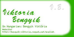viktoria bengyik business card