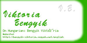 viktoria bengyik business card